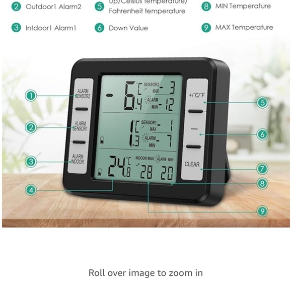 Wireless digital freezer thermometer with Wireless sensors (6) - Picture 7 of 10